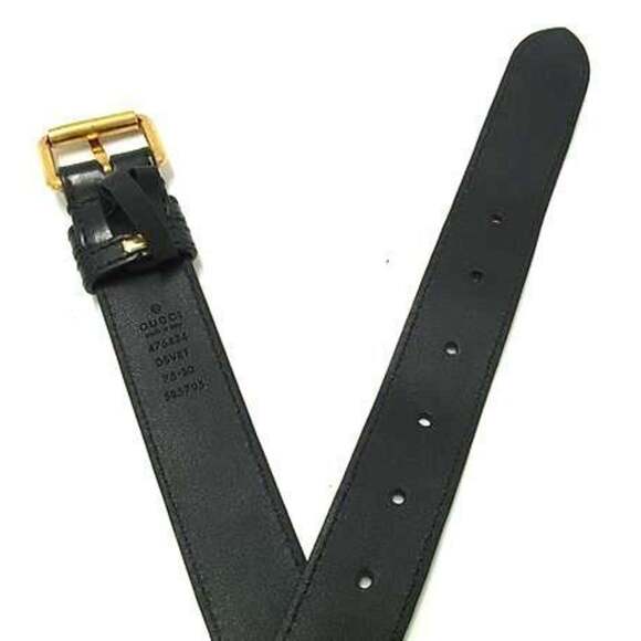 GUCCI Black Leather GG Marmont Shoulder Bag - Picture 4 of 9